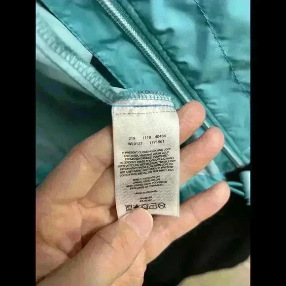 Columbia Hooded Windbreaker Jacket Womens Size Large Full Zip Teal - Picture 5 of 10